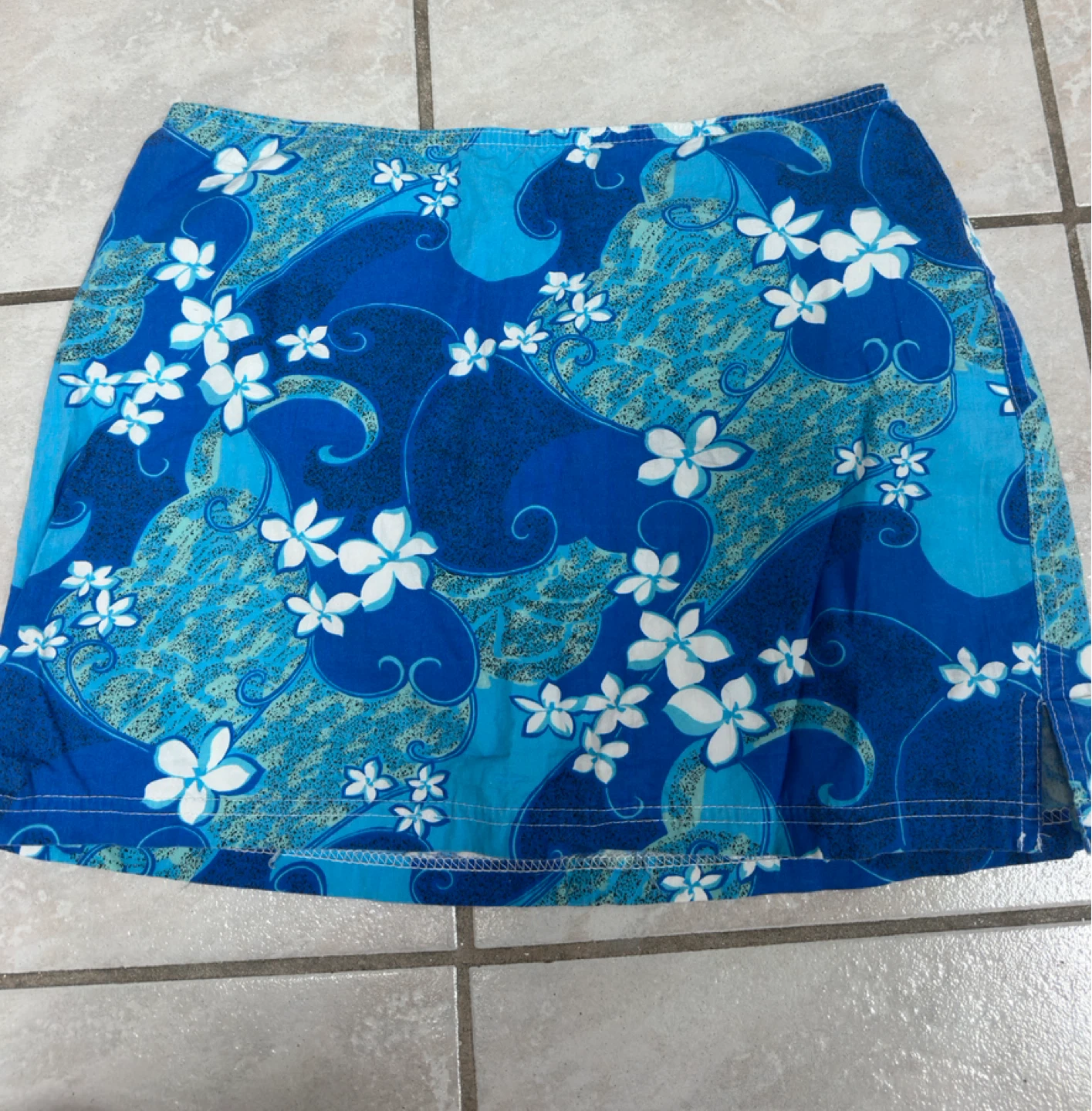 y2k Lucy Love Floral Print Mini Skirt