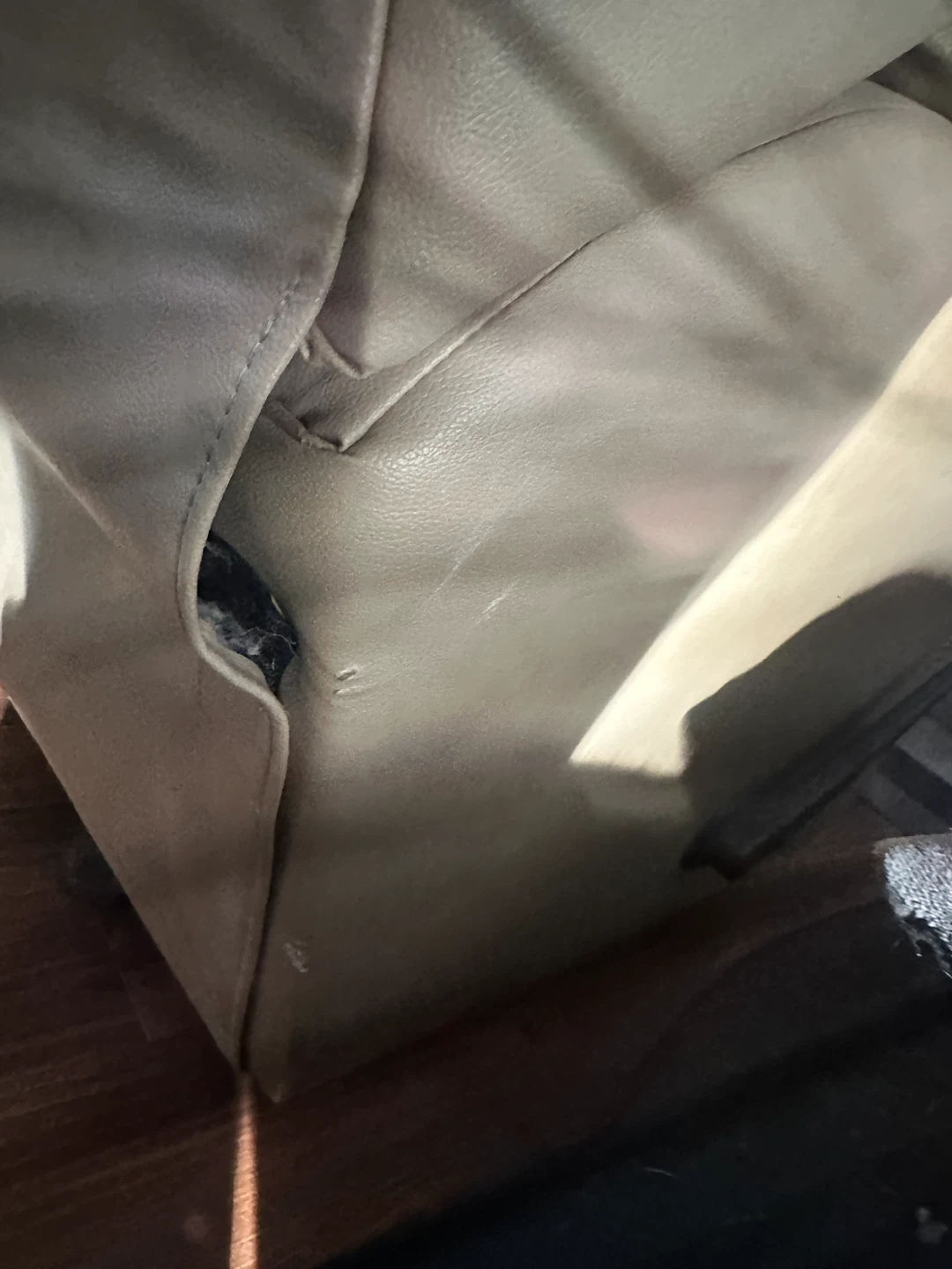 Beige Recliner Armchair with Footrest - photo 3