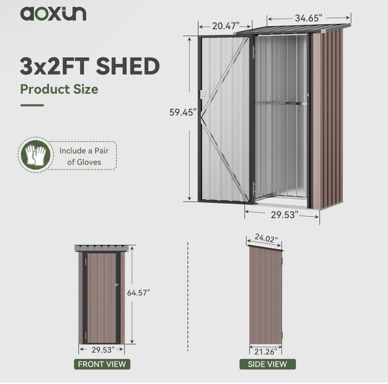Outdoor Metal Storage Shed