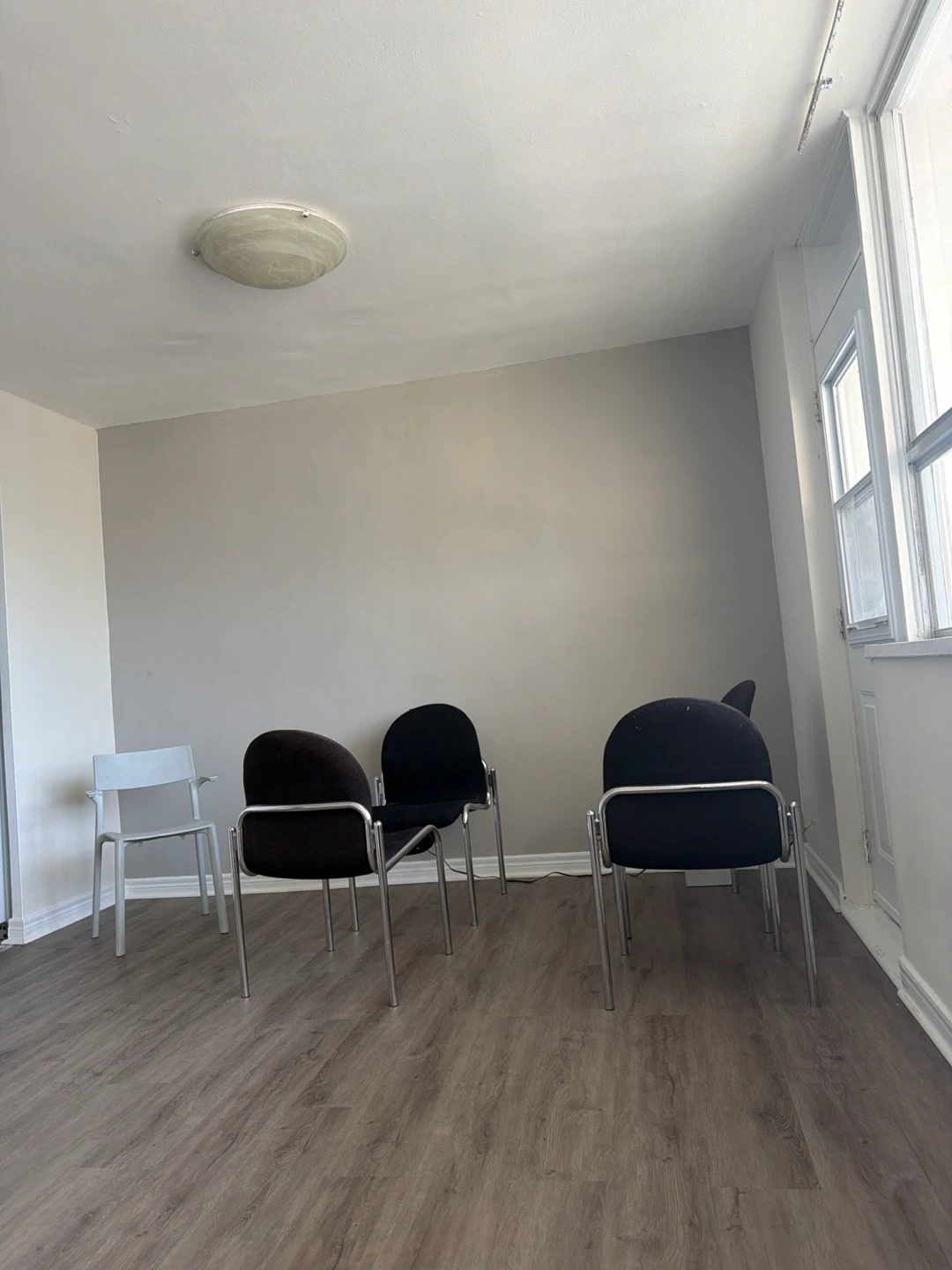 Set of 4 Black Office Chairs