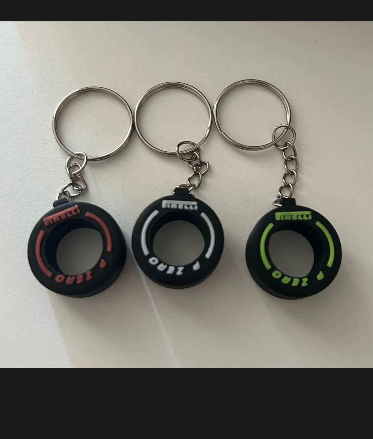 Pirelli P Zero Tire Keychains