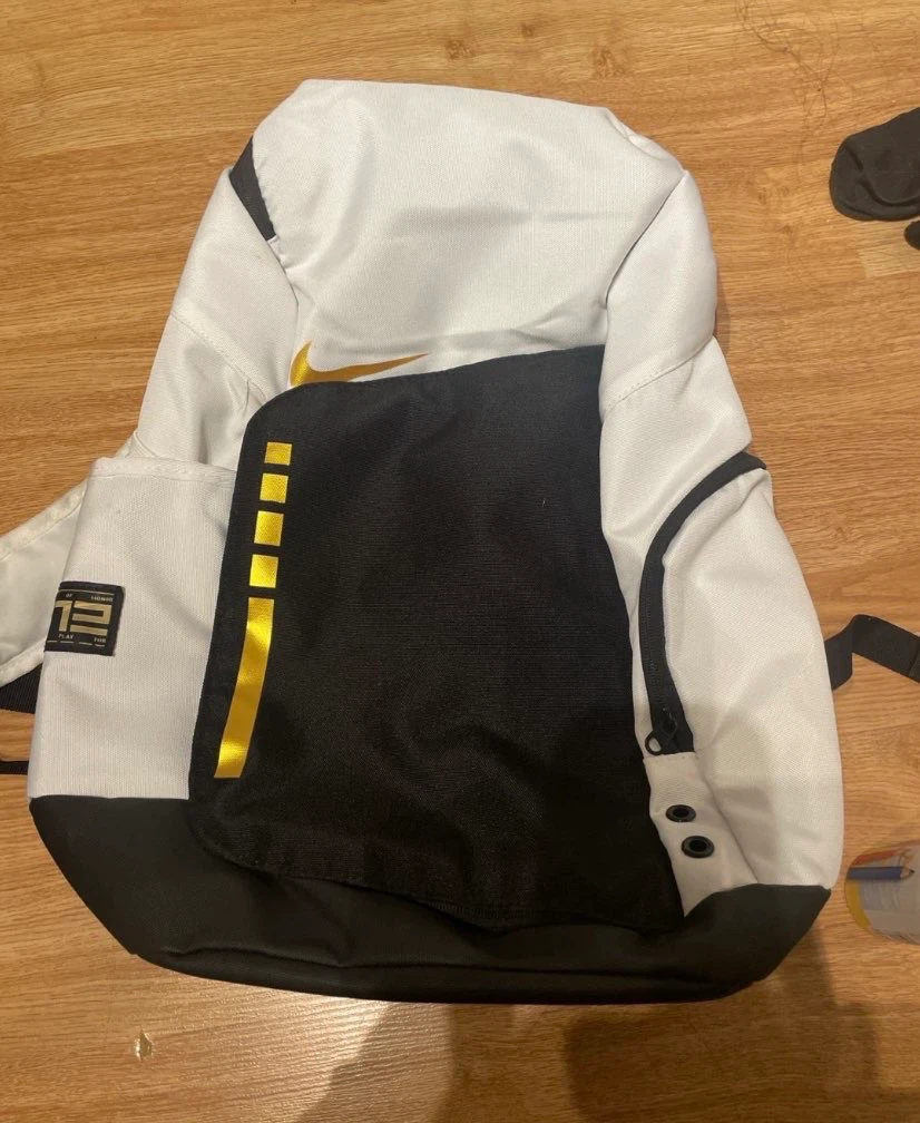 Nike Elite Backpack White and Black