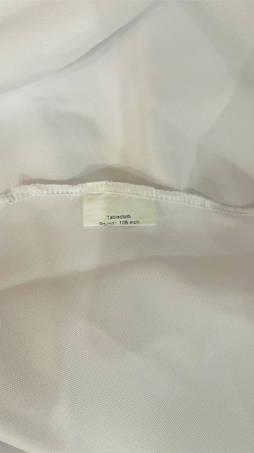 White linen tablecloths - photo 3