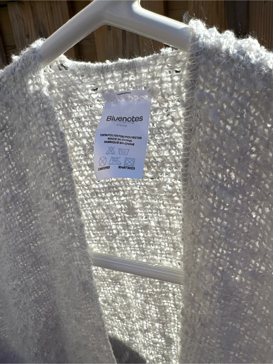 Bluenotes Striped Fringe Poncho - photo 3