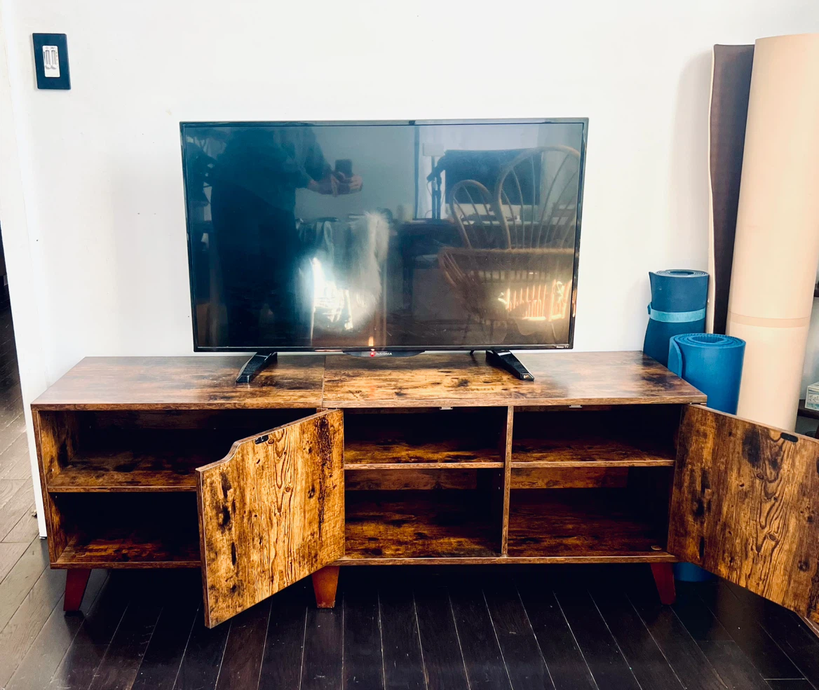 Rustic Wood Media Console TV Stand - photo 2