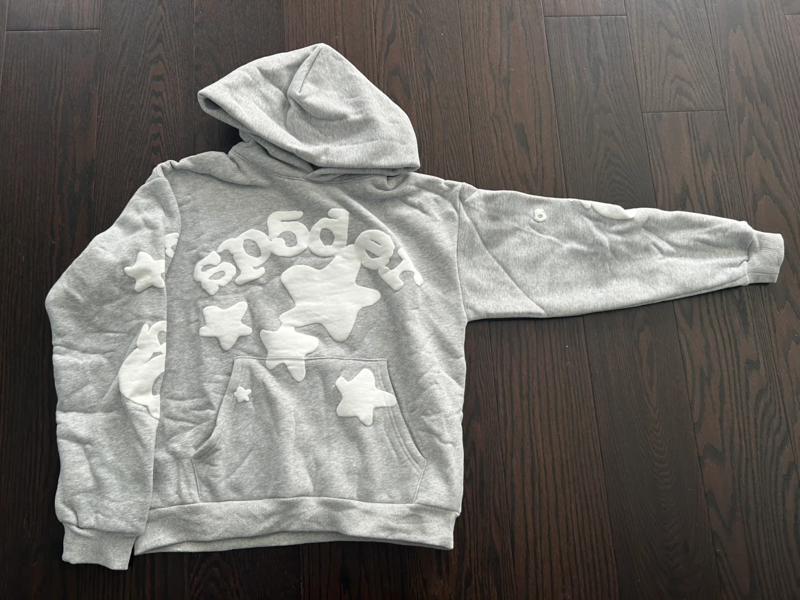Sp5der Grey Hoodie