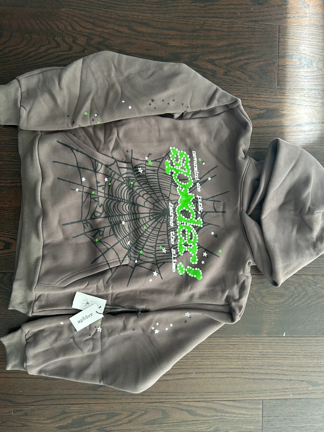 Sp5der Hoodie Brown
