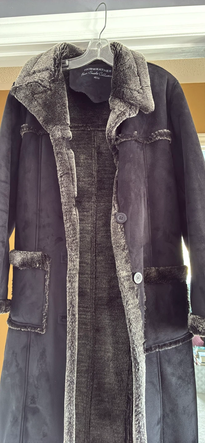 Fairweather Faux Suede Long Coat