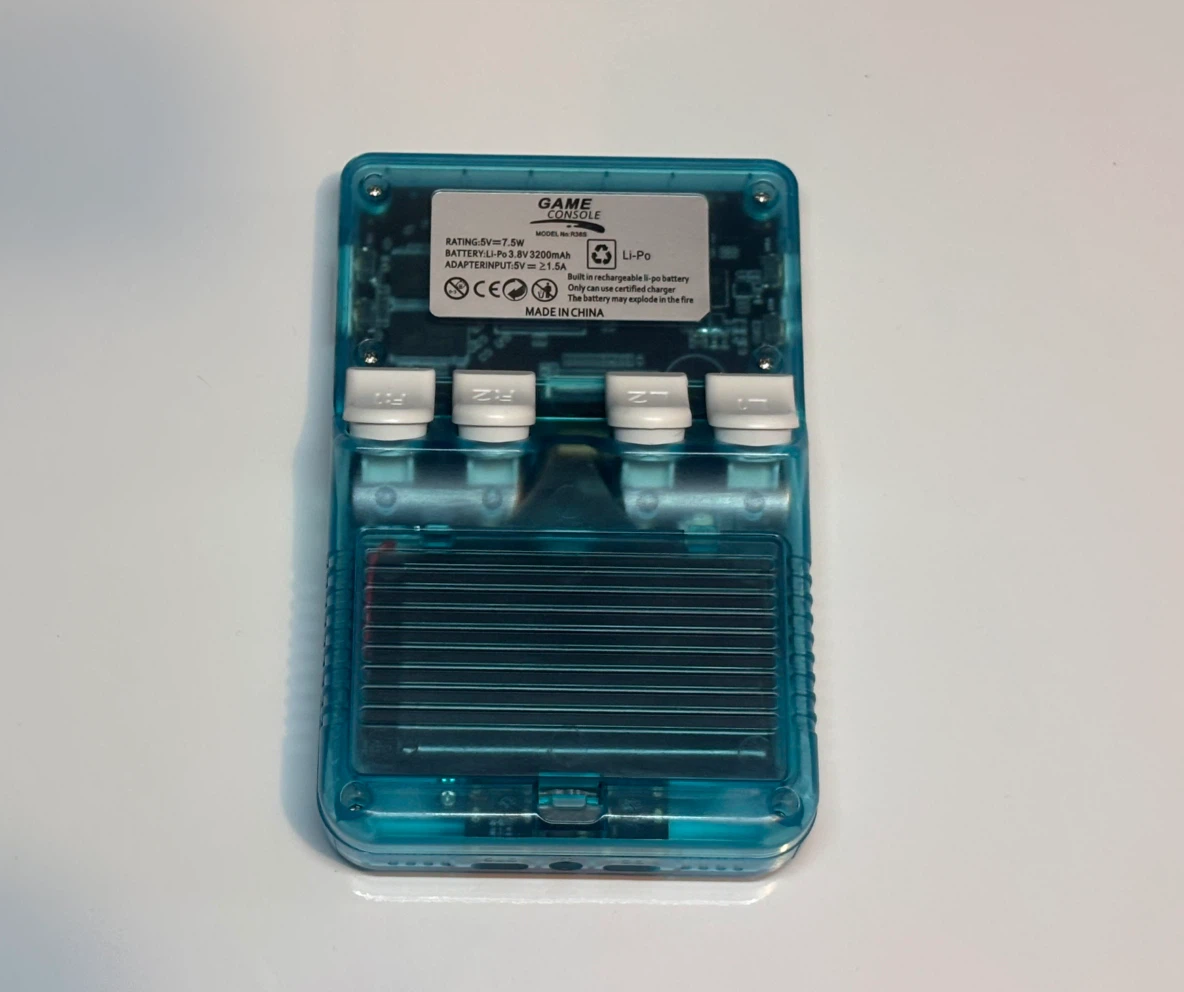 Transparent Blue R36S Handheld Game Console - photo 4