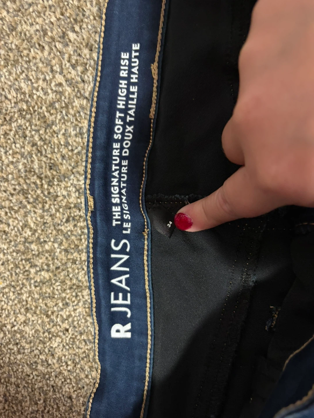 R Jeans The Signature Soft High Rise Denim Shorts