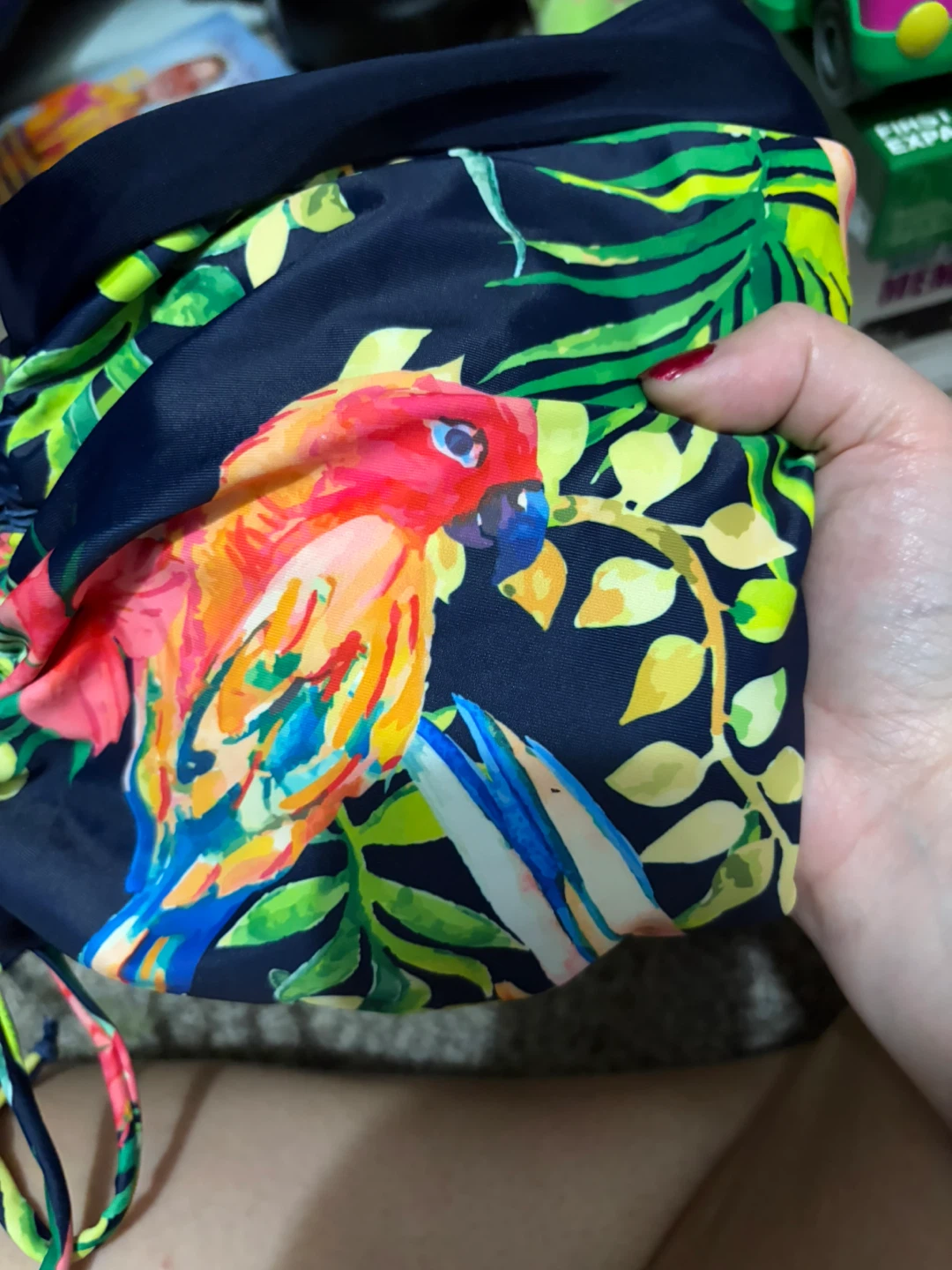 SHEIN Swim Tropical Parrot Print Swimsuit - photo 3