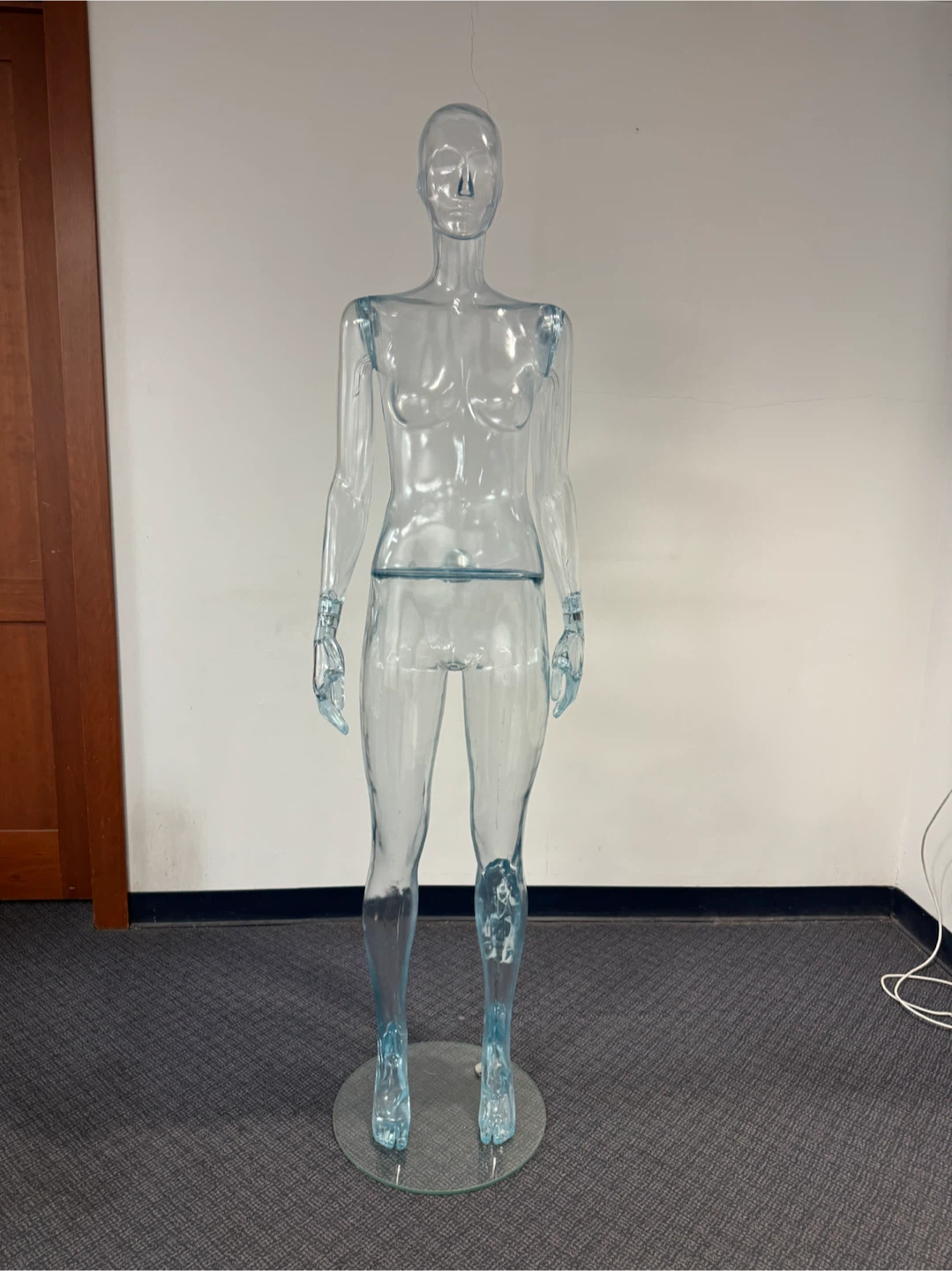 Clear Acrylic Full-Body Female Mannequin