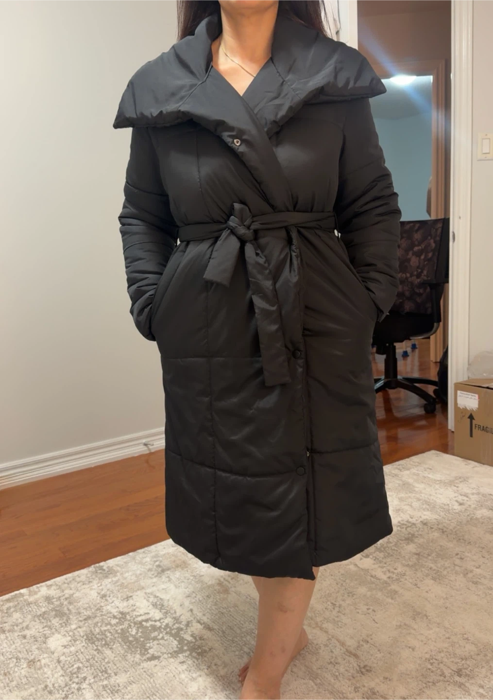NGStyle Black Puffer Coat