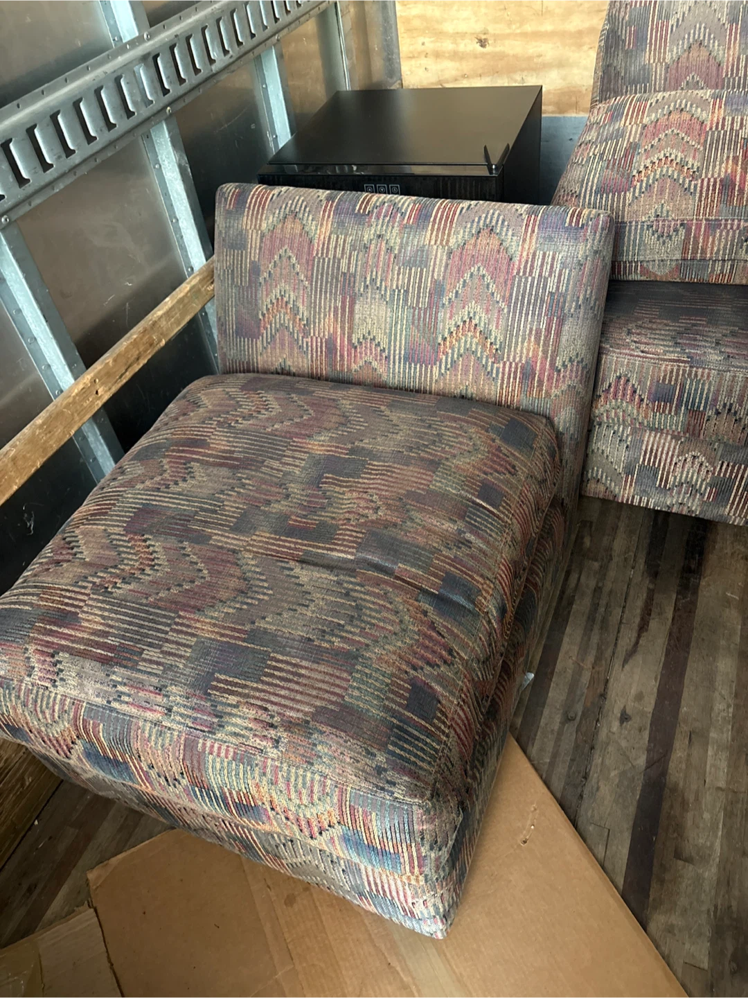 Patterned Upholstered Sofa and Armchair Set - photo 2