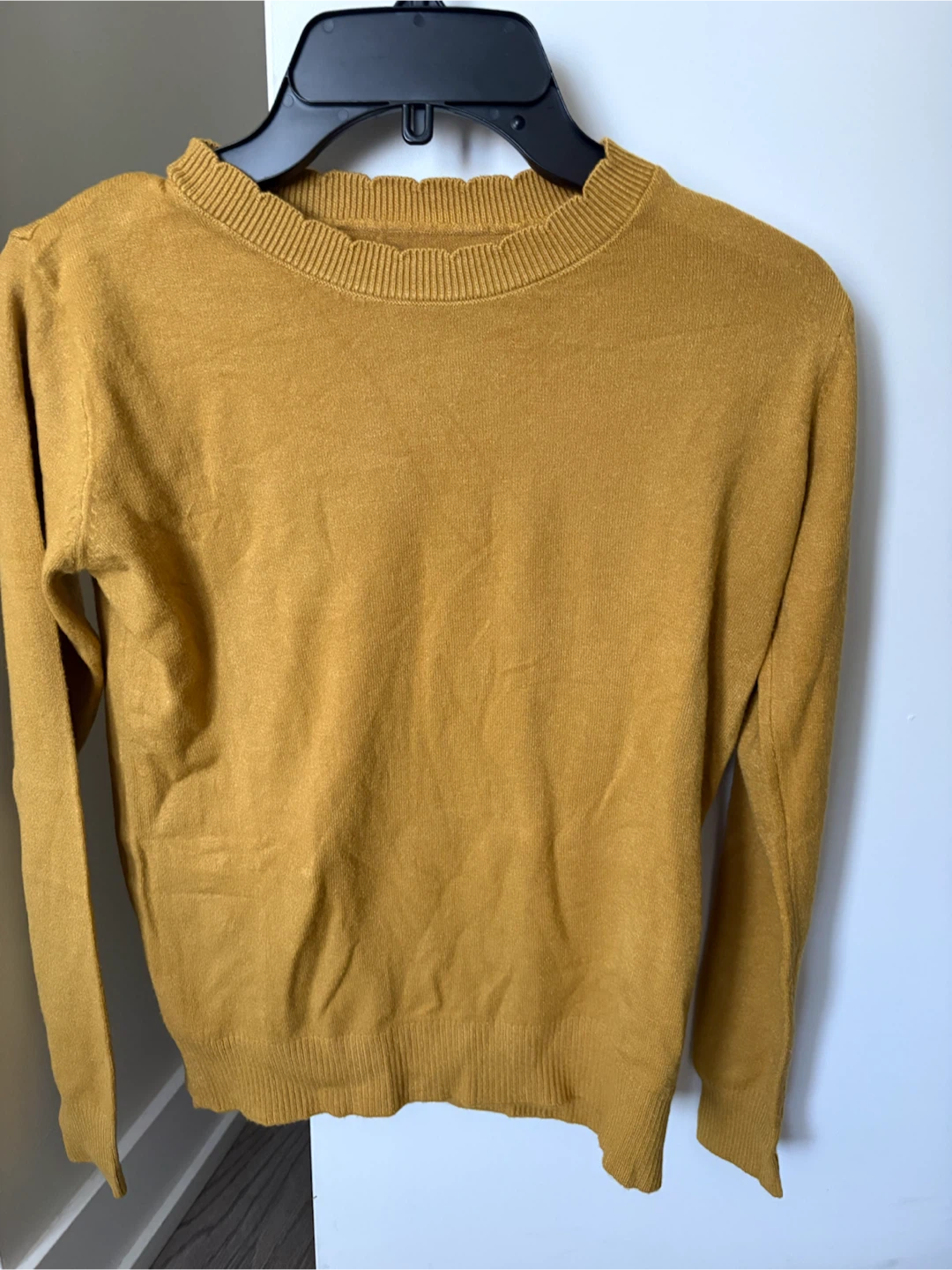 Mustard Yellow Crewneck Sweater - photo 2