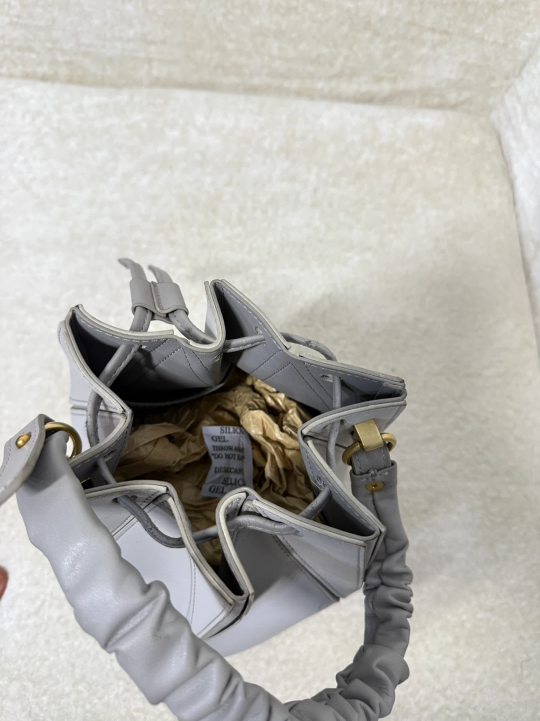 Grey Hexagonal Bucket Bag - photo 5