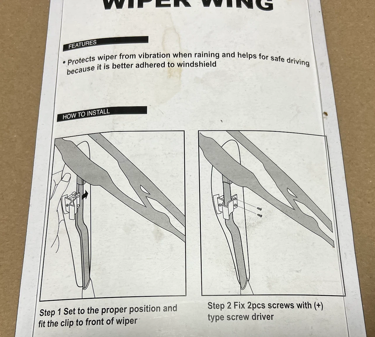 Automotive WIPER WING, New - photo 3