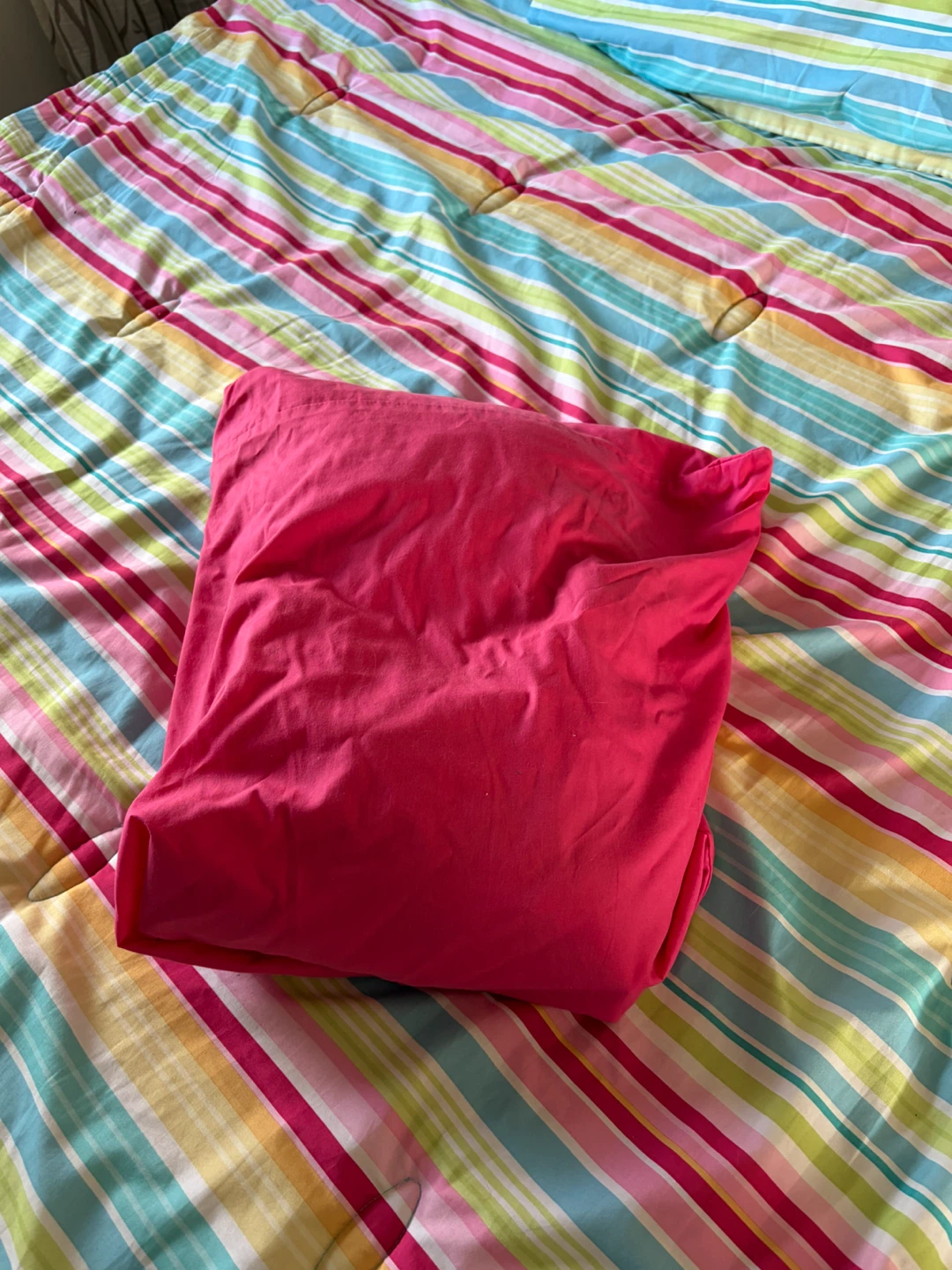 Striped multicolour comforter-twin bed - photo 3