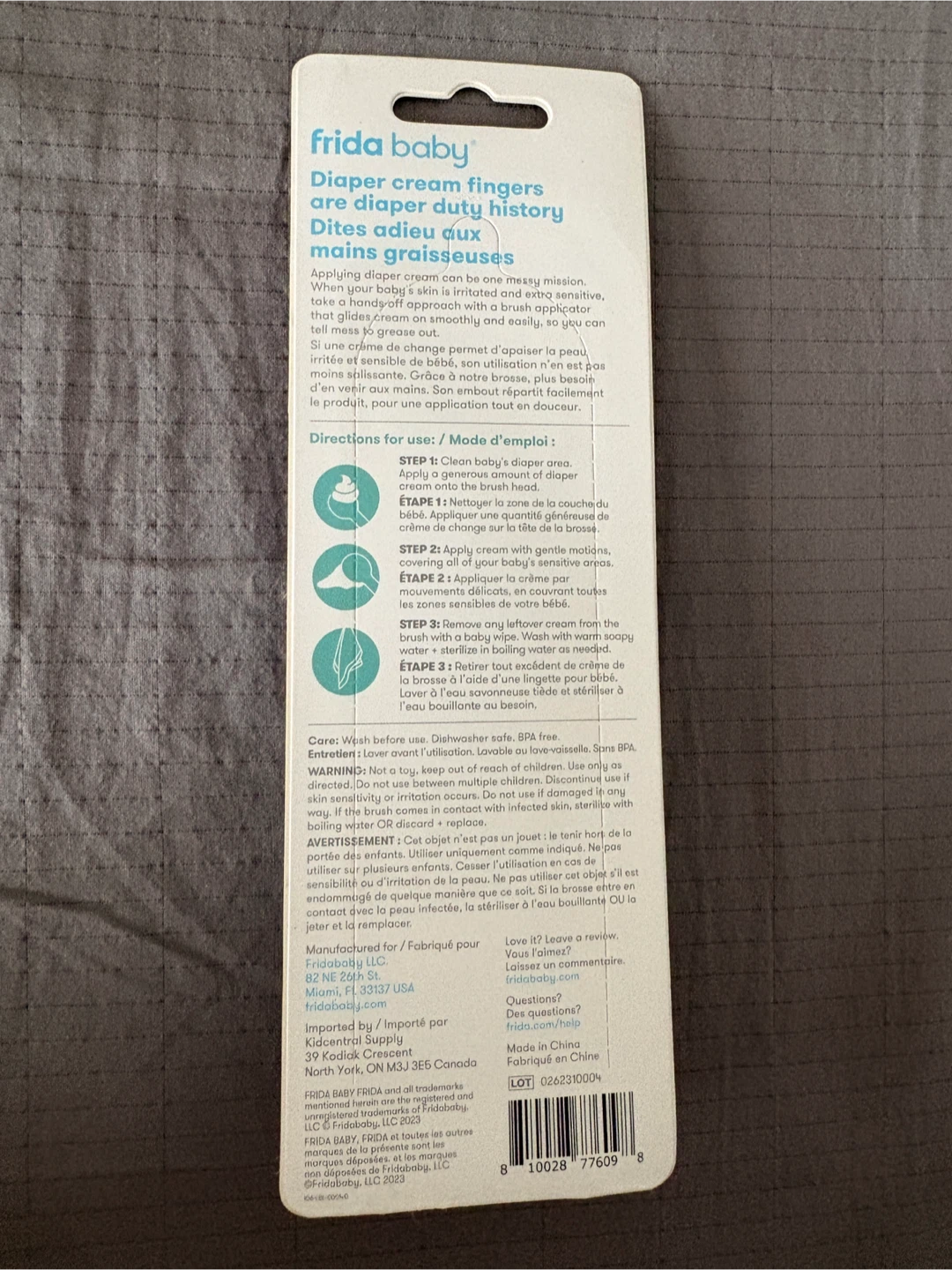 Frida Baby Diaper Cream Booty Brush New - photo 2