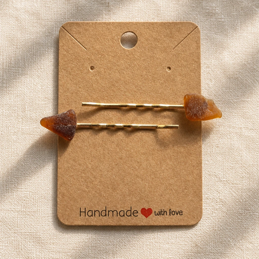 ✨ Handmade Sea Glass Bobby Pin Set ✨