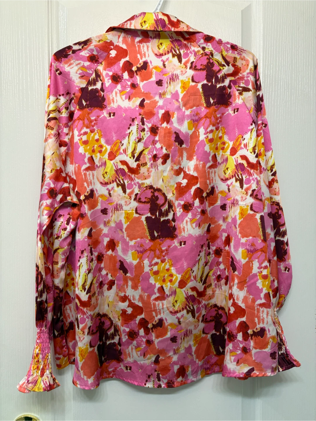 Pink Floral Print Long Sleeve Shirt - photo 3