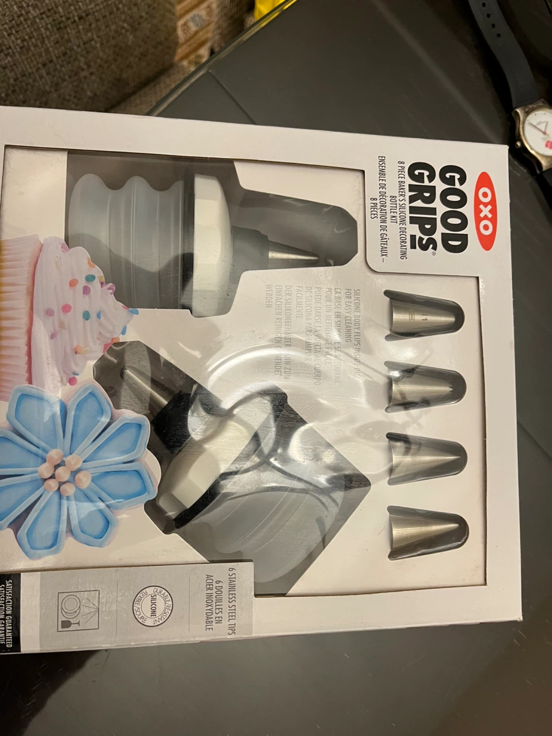 OXO Good Grips 8-Piece Baker's Silicone Decorating Bottle Kit
