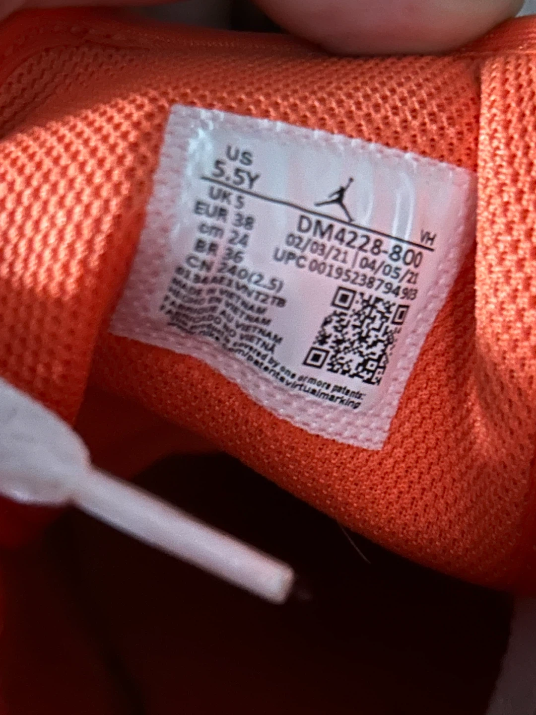 Air Jordan 1 Mid Orange/White - photo 5