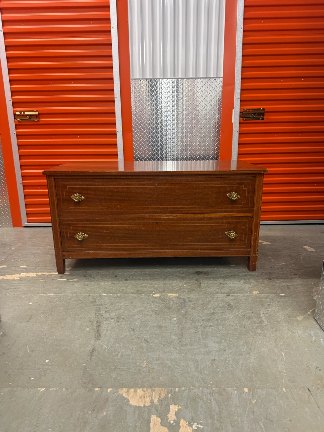 Vintage Solid Wood 2-Drawer Dresser / Storage Chest
