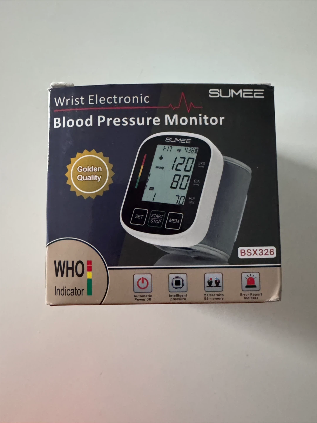 Sumee Wrist Electronic Blood Pressure Monitor
