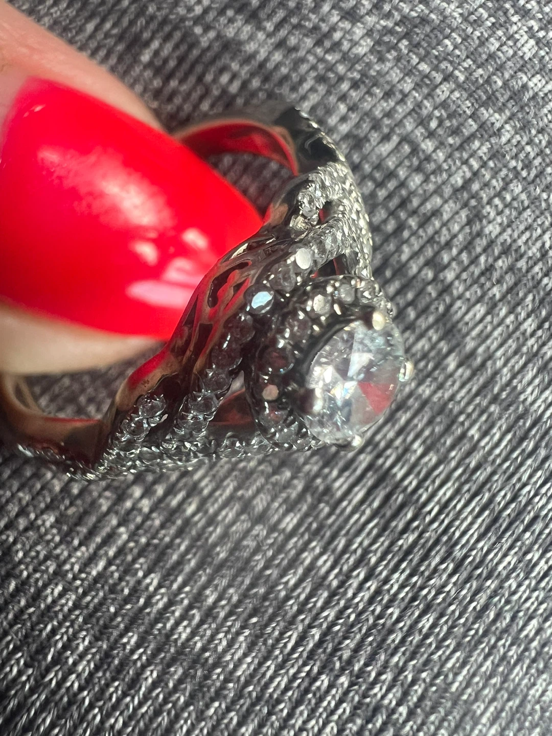 Michael Hill 14K Diamond Halo Engagement Ring - photo 4