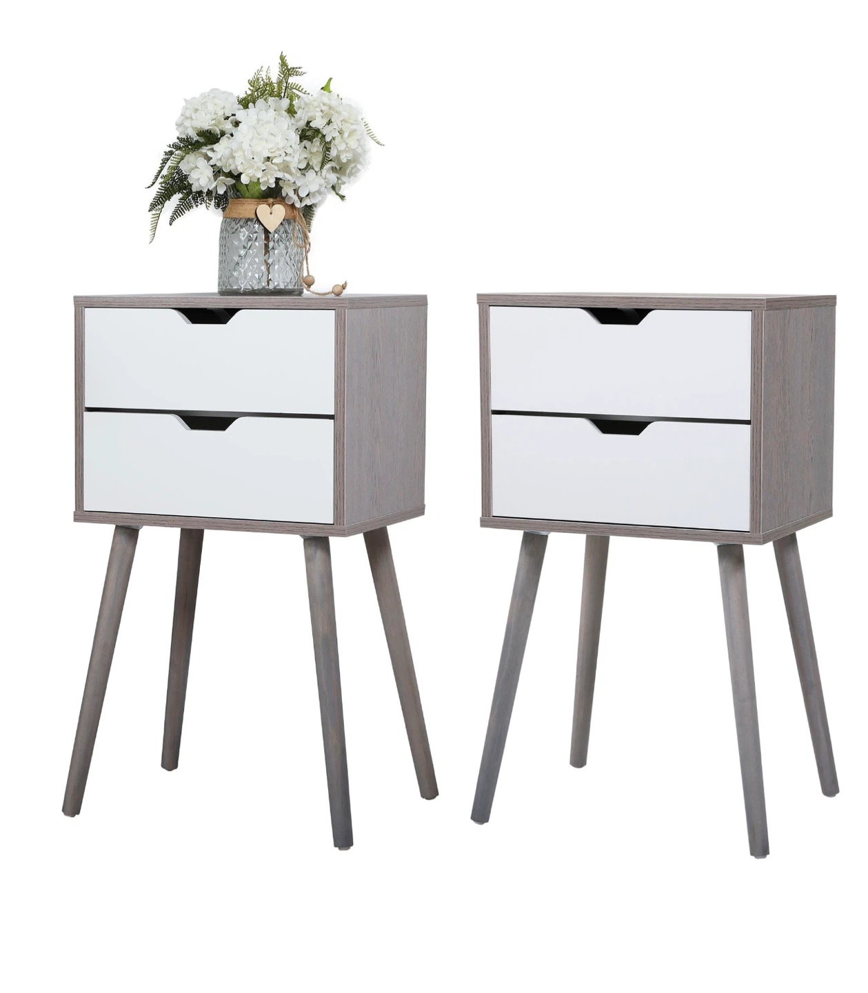 Set of Two Mid-Century Modern Nightstands - photo 5
