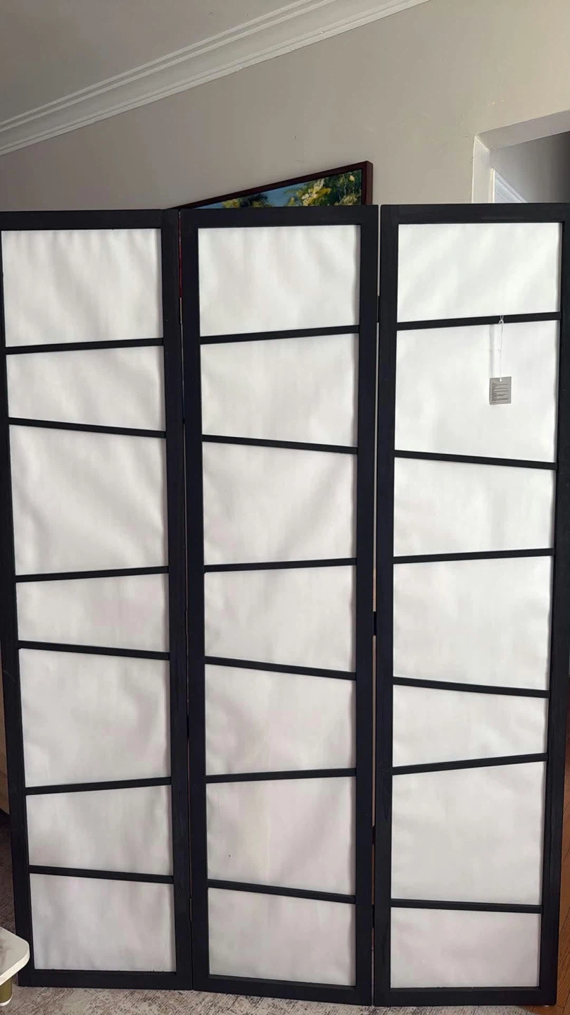 HOMCOM 3-Panel Folding Privacy Screen