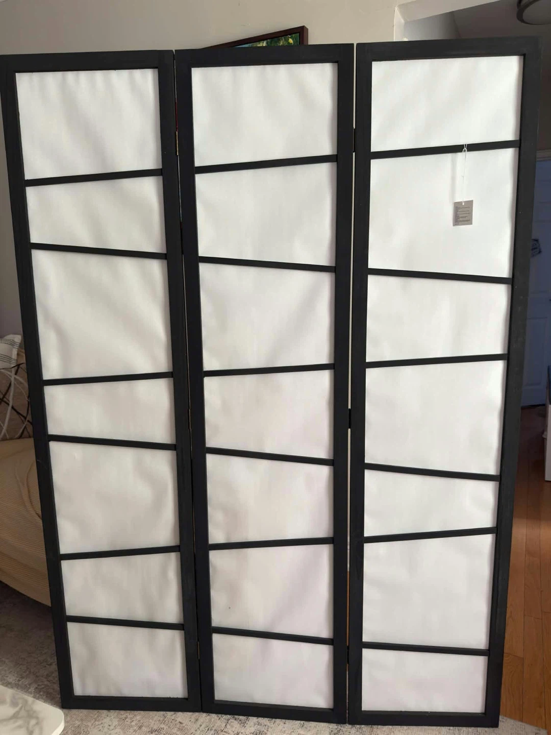 HOMCOM 3-Panel Folding Privacy Screen - photo 2
