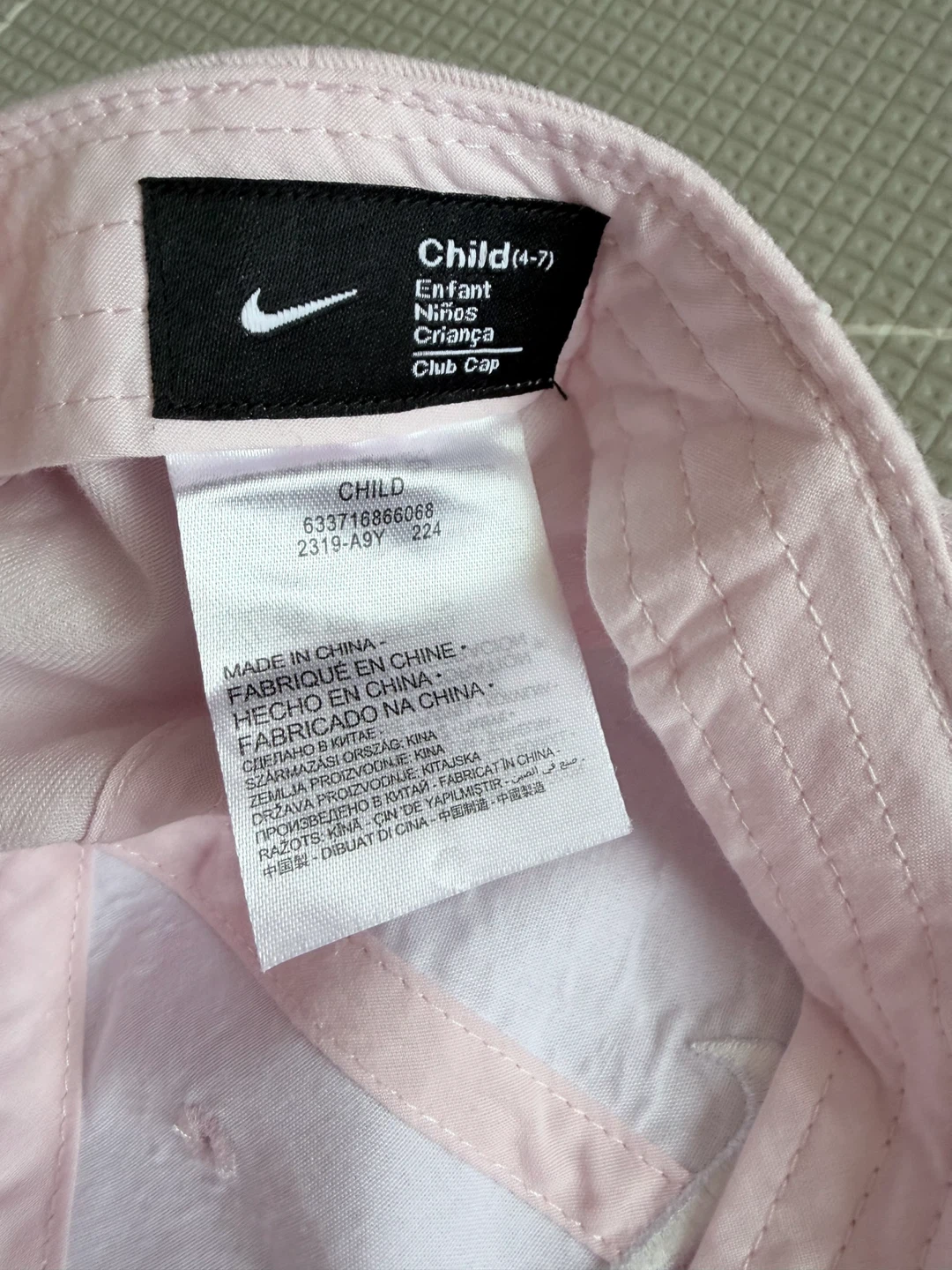 Nike Child Club Cap - Light Pink - photo 2