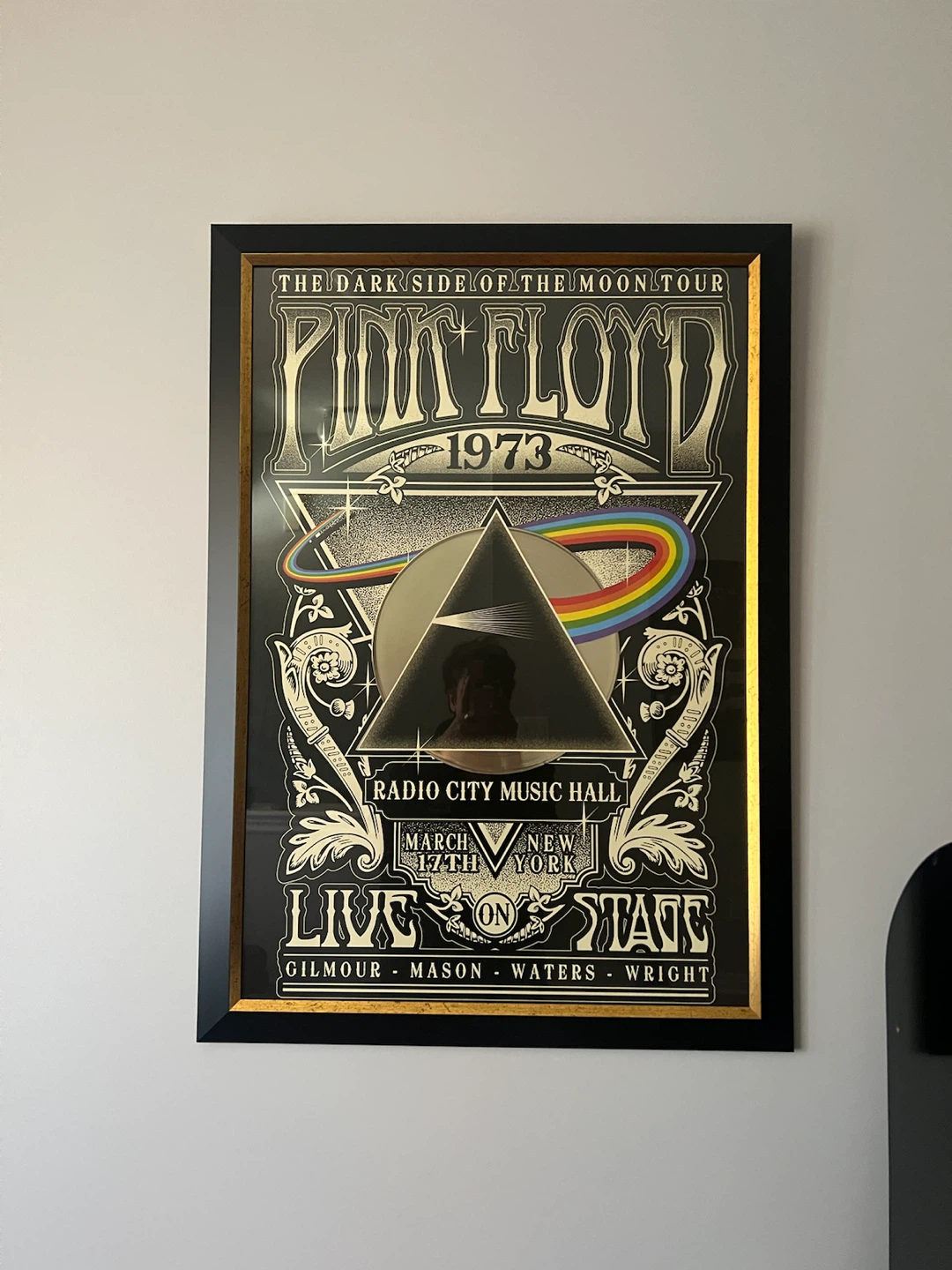 Framed Pink Floyd 1973 Tour Poster