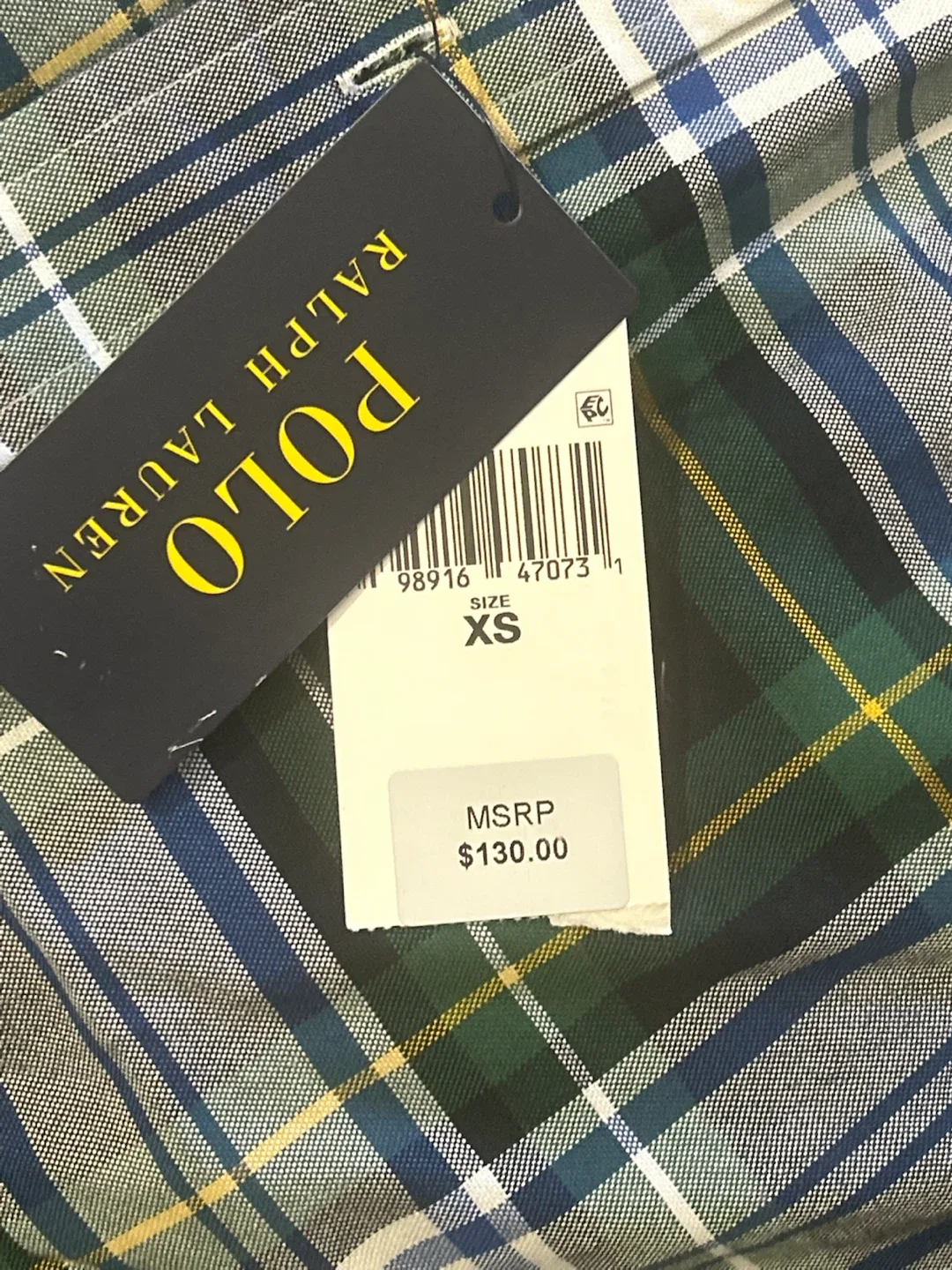 New Polo Ralph Lauren Plaid Shirt XS - photo 2