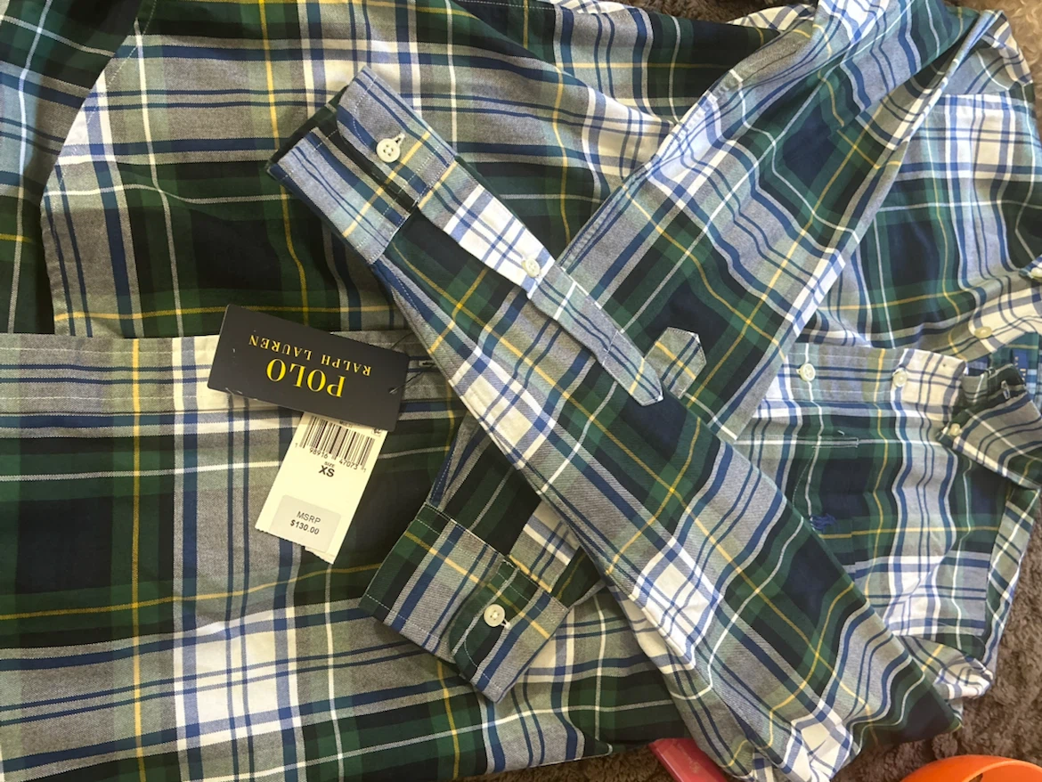 New Polo Ralph Lauren Plaid Shirt XS - photo 3