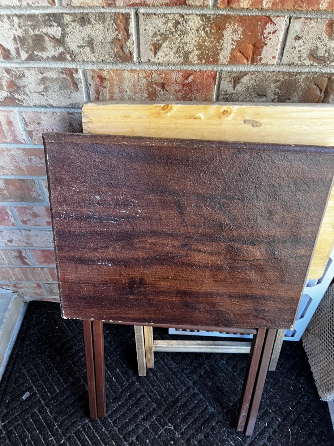2 Collapsible Wooden TV Tray Table - photo 5