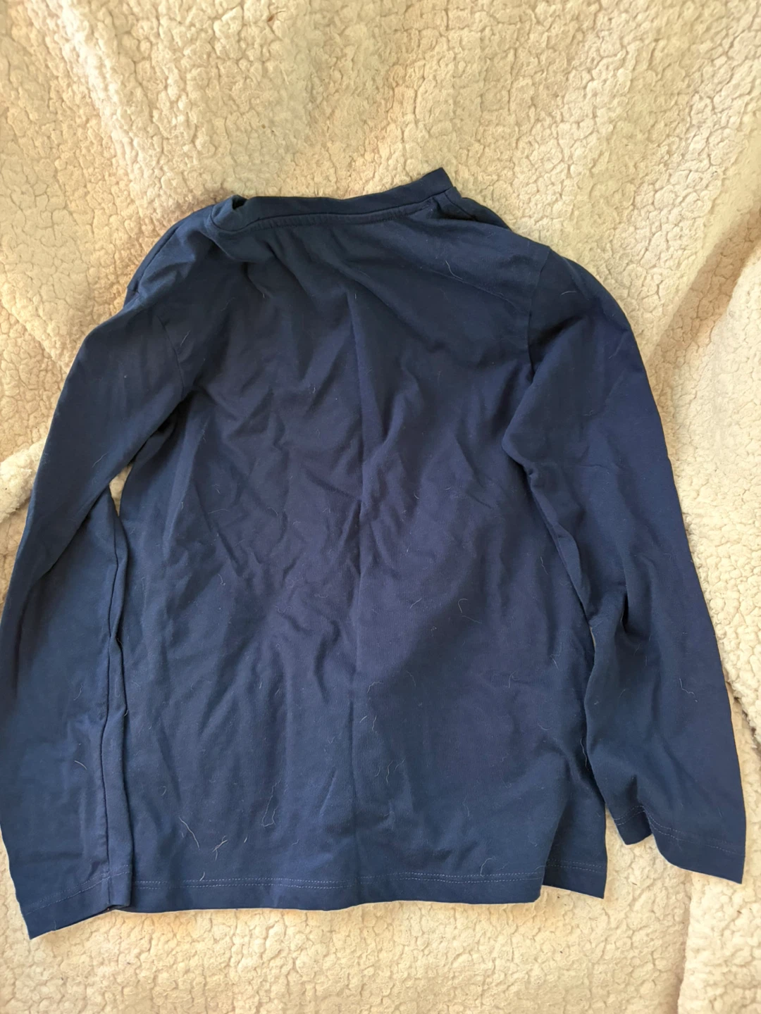 Roots & Threads Navy Long Sleeve Shirt Size L 10/12 - photo 3