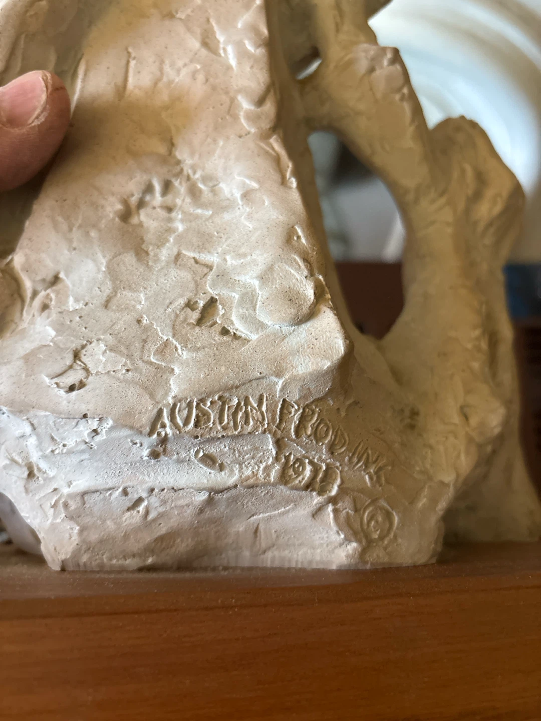 Abstract Mother and Child Clay Sculpture - photo 4