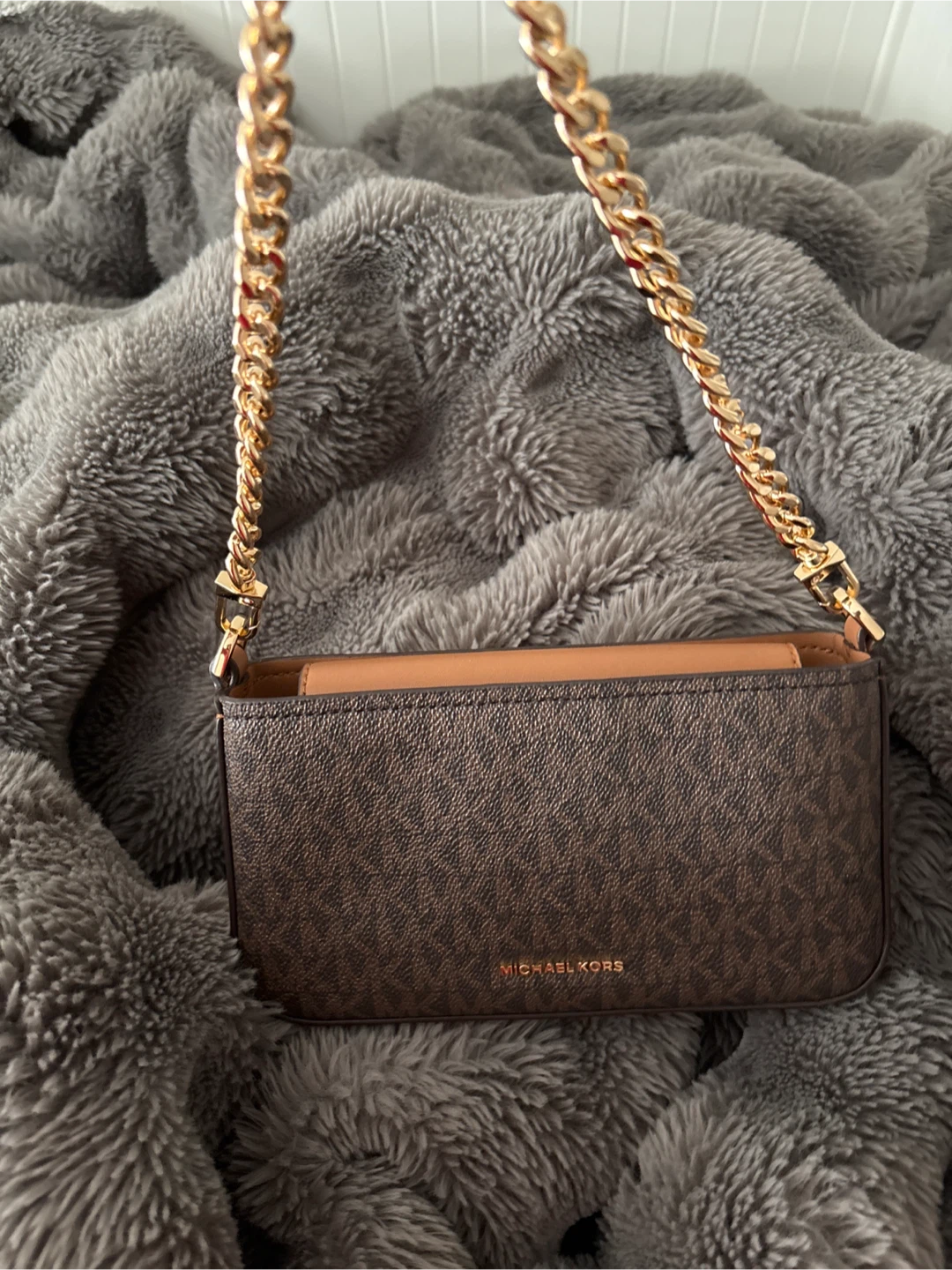 new Michael Kors Signature Logo Crossbody Bag