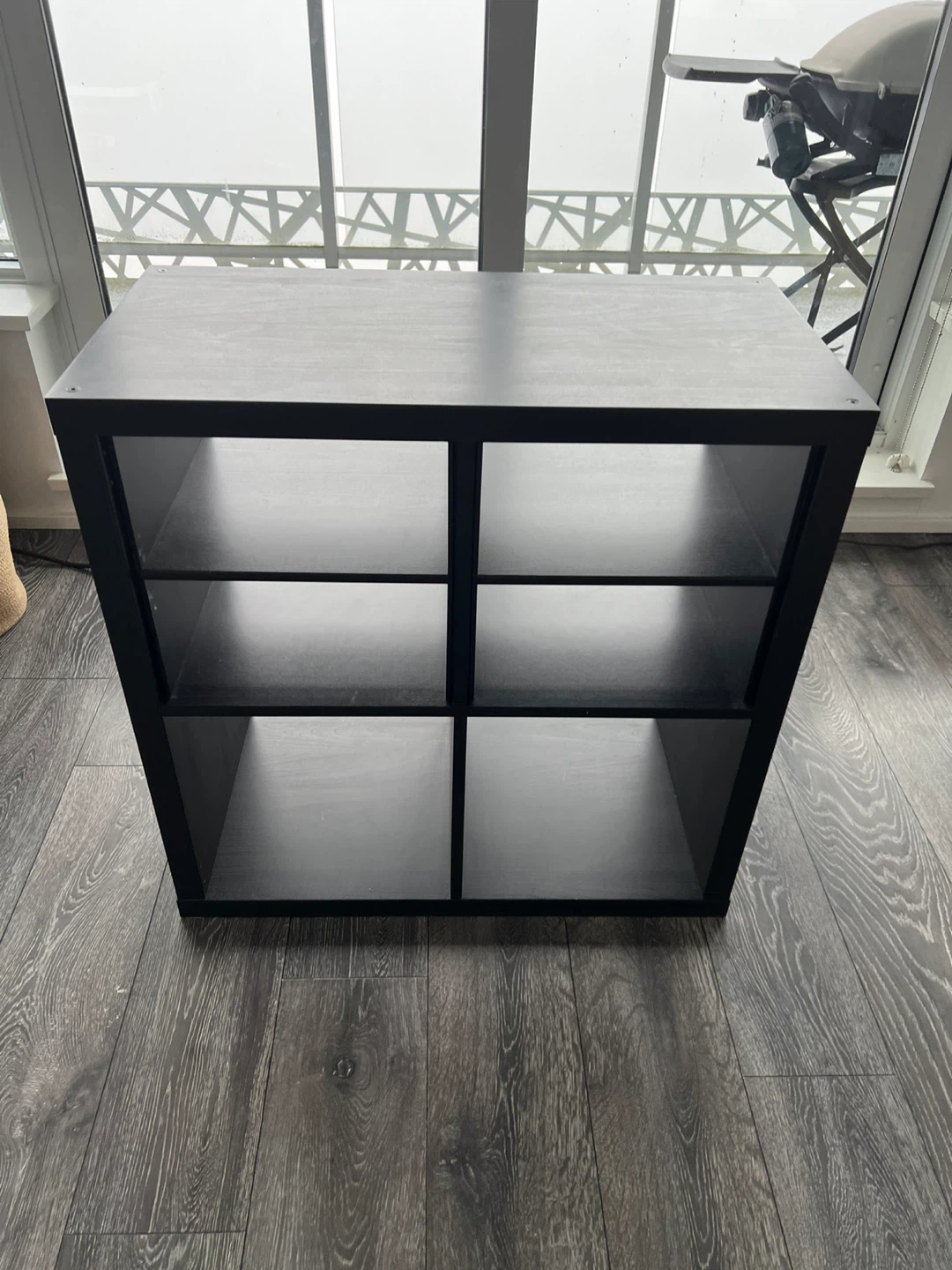 IKEA Kallax shelving unit w/ 2Shelf + 2Door Inserts