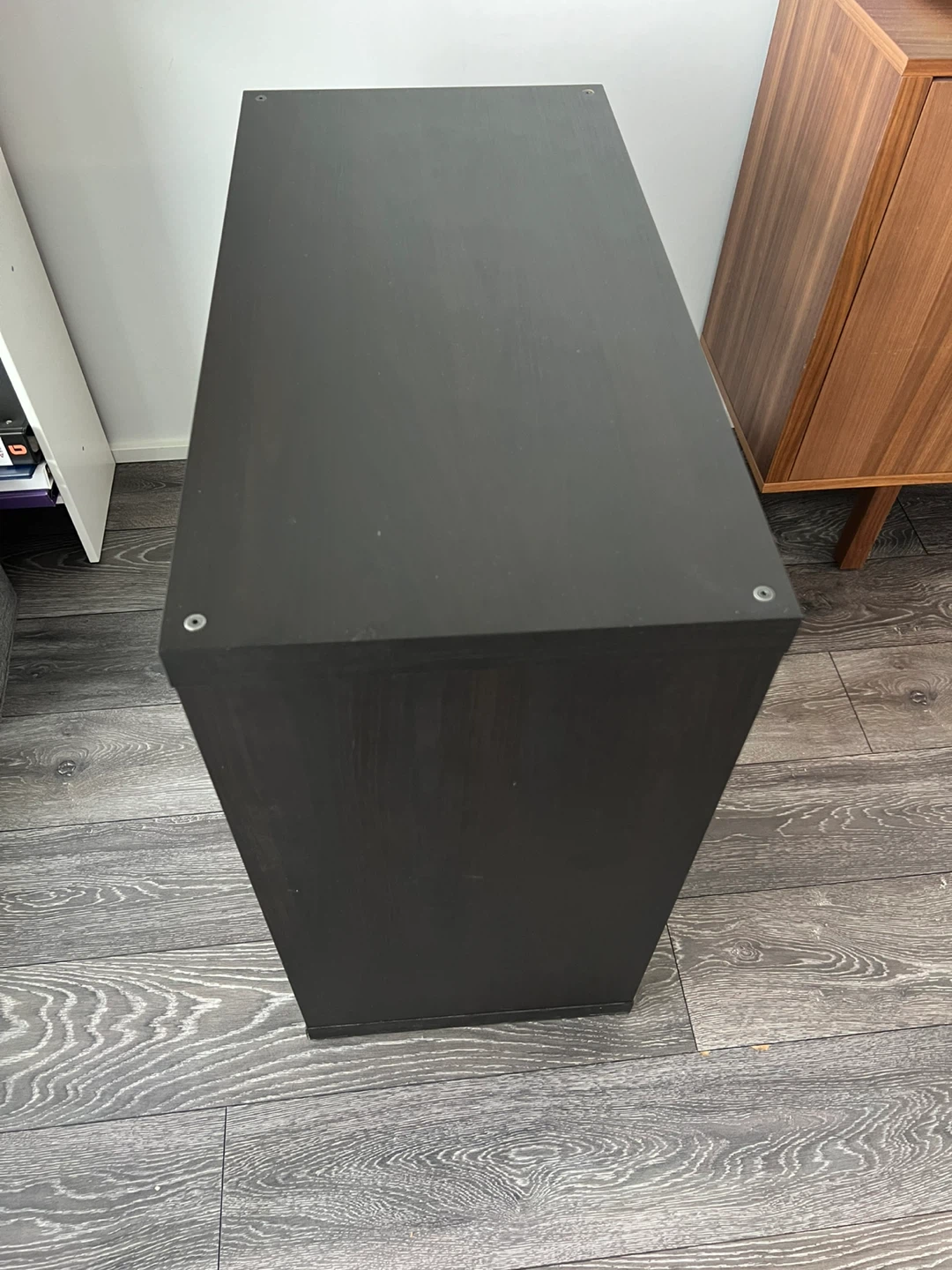 IKEA Kallax shelving unit w/ 2Shelf + 2Door Inserts - photo 3