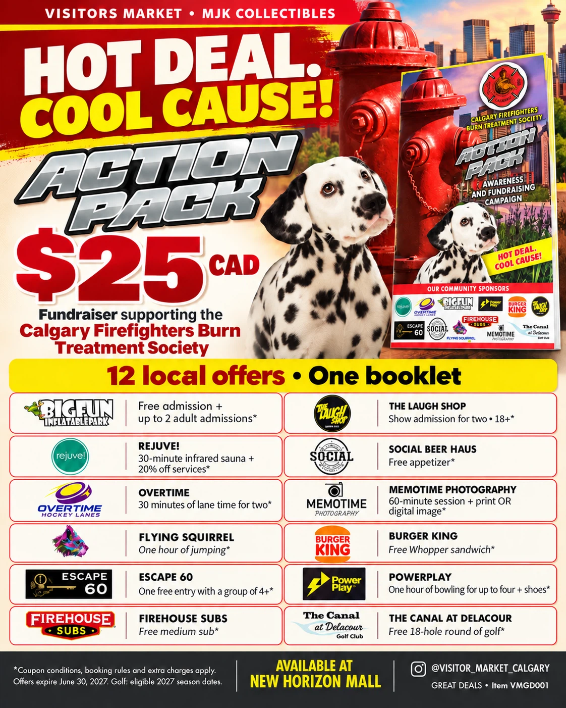 Calgary Firefighters Action Pack Fundraiser Booklet
