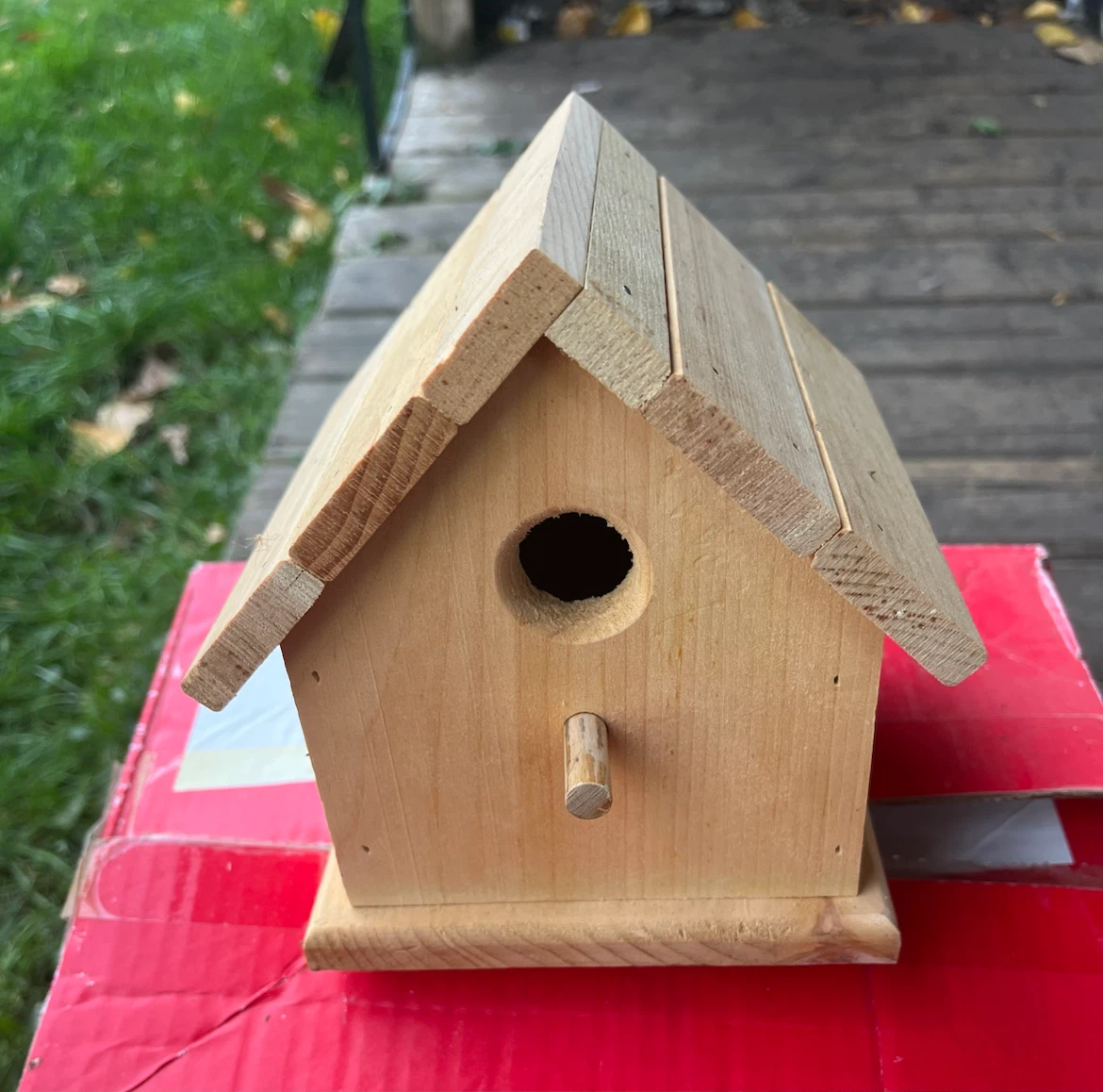 Handcrafted Wooden Birdhouse