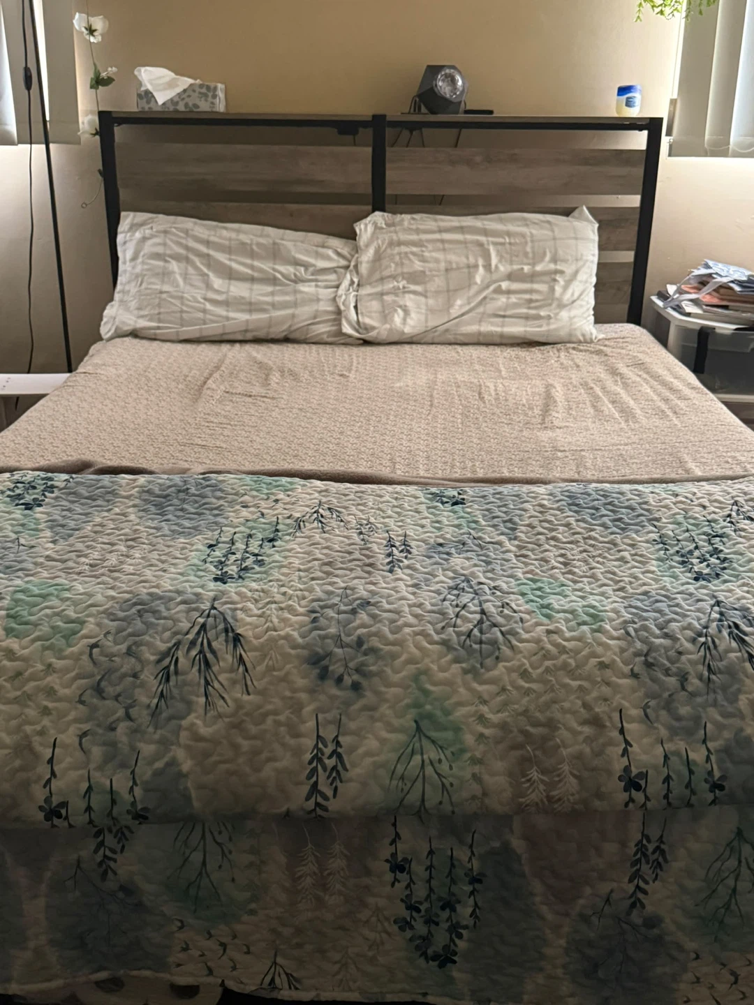 Industrial style bed frame and mattress - photo 3