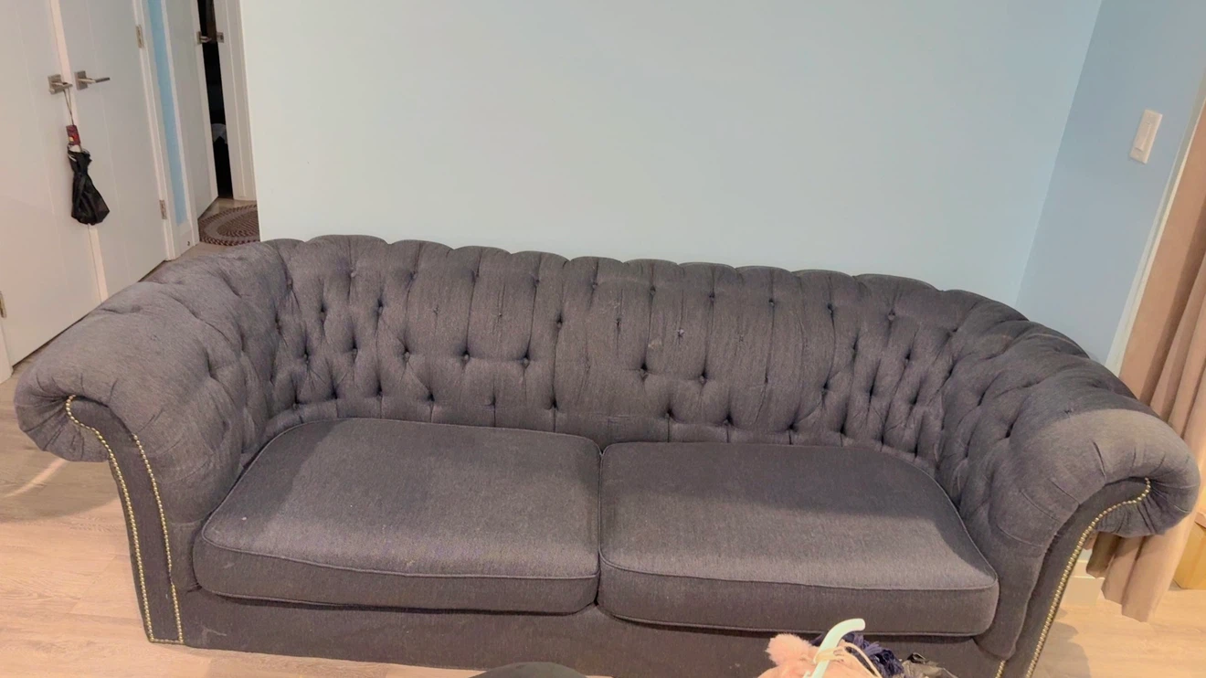 Dark Grey Chesterfield Sofa