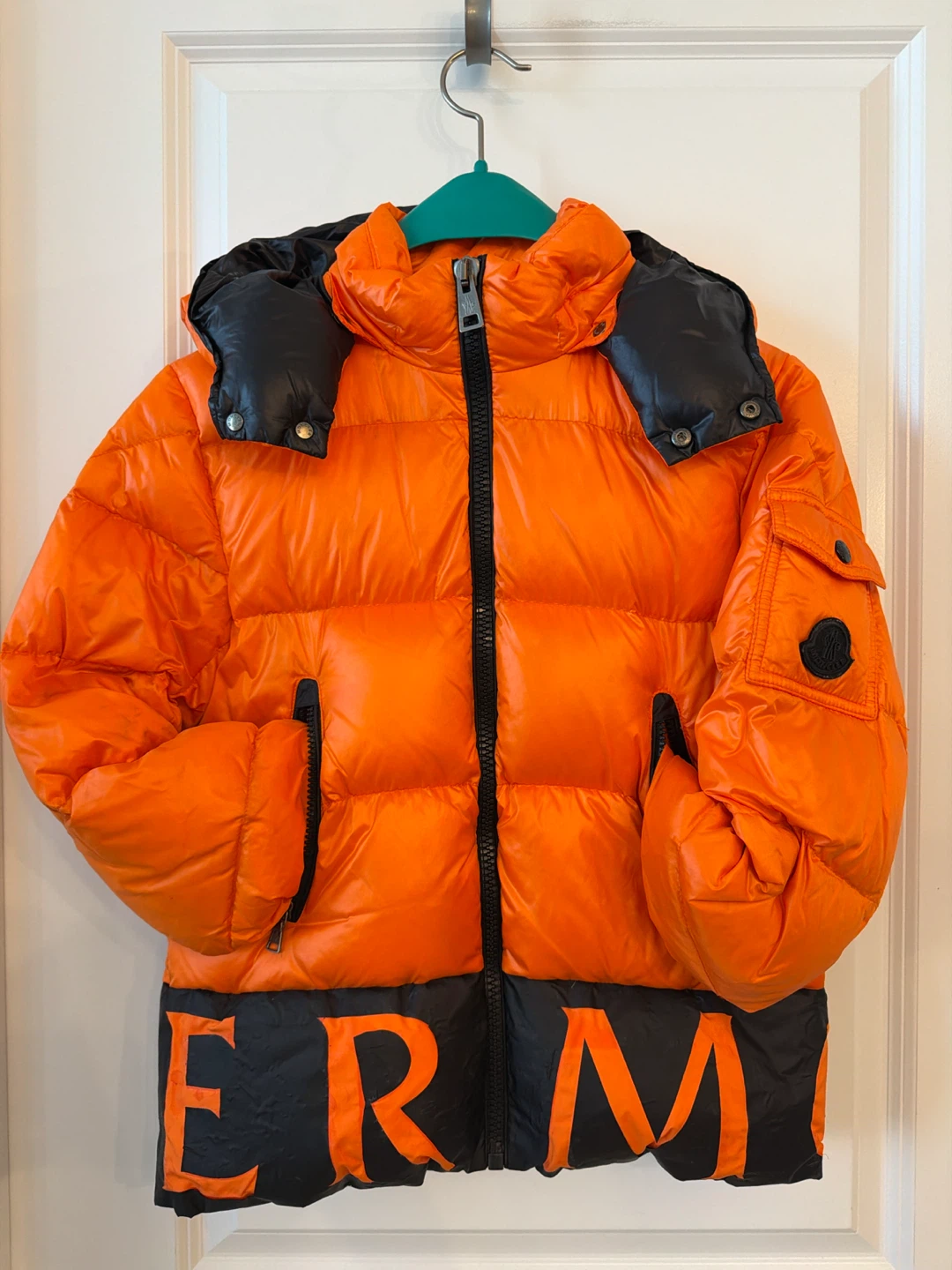 Moncler Orange Puffer Jacket