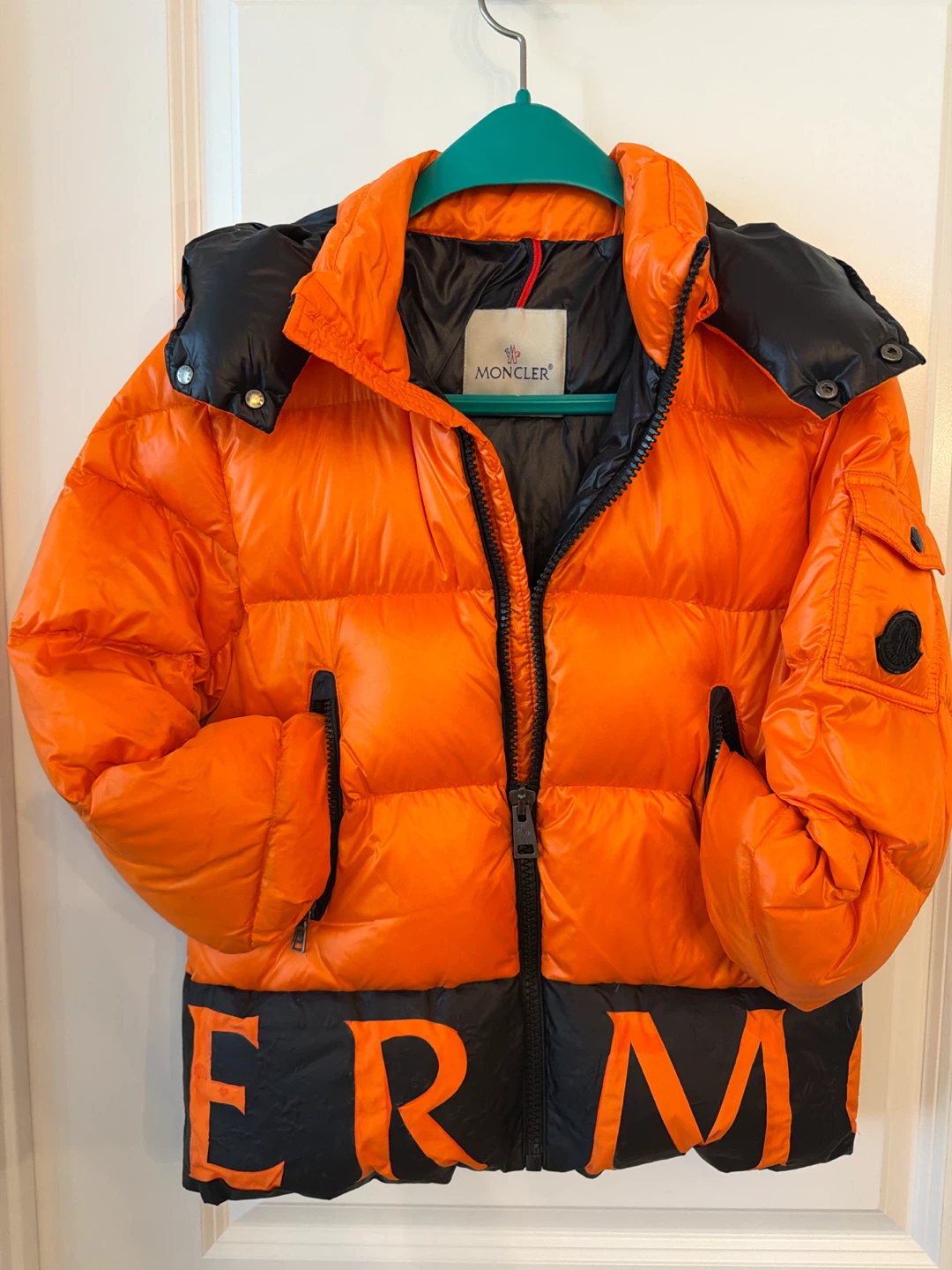 Moncler Orange Puffer Jacket - photo 2
