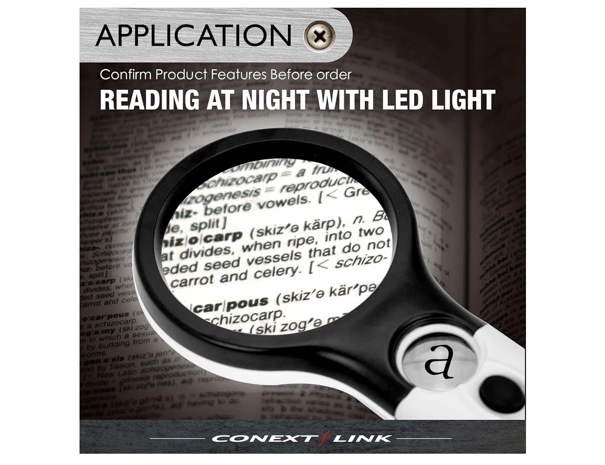 45X LED Magnifying Glass – Handheld Magnifier - photo 4